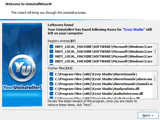 Find all traces left in a few clicks.